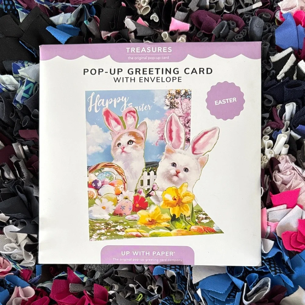 🆕Treasures #1406 “Easter Mischief” Pop Up Easter Card